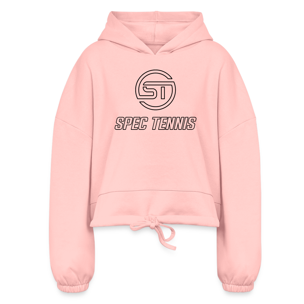 Women’s Cropped Hoodie - light pink