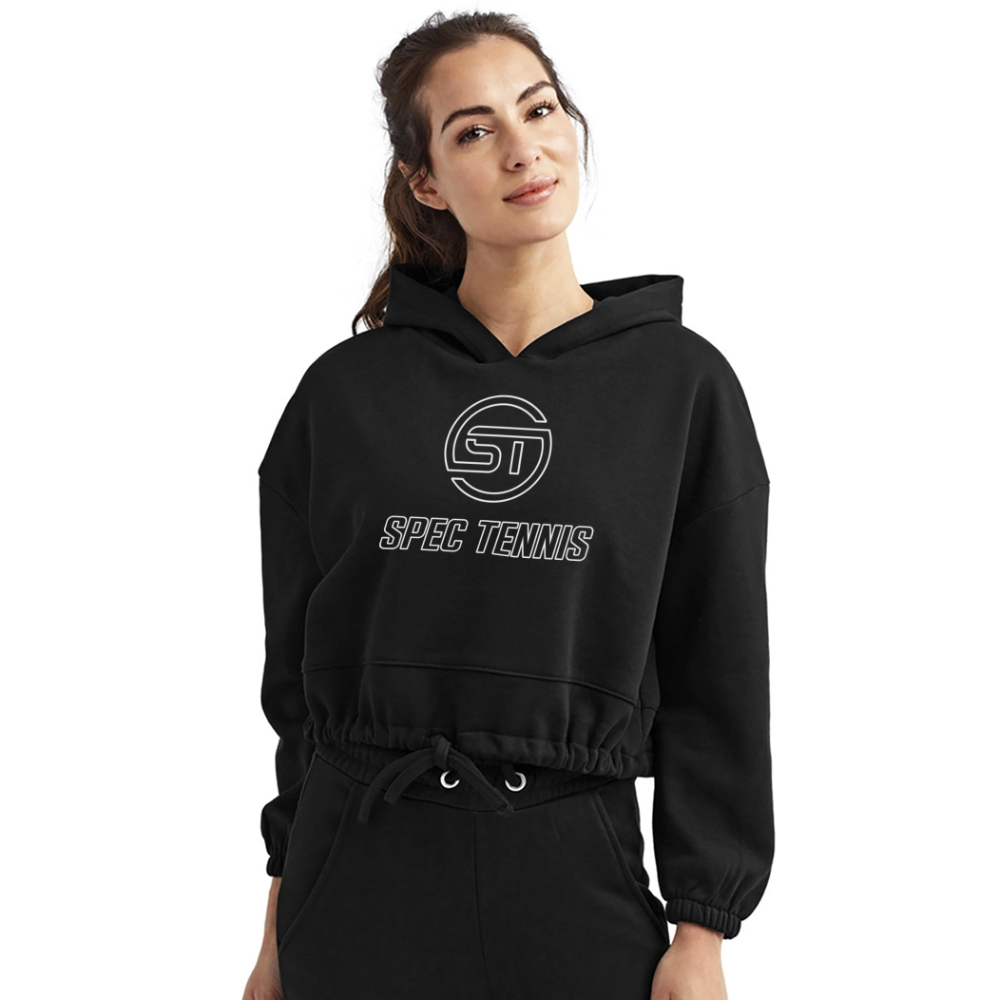 Women’s Cropped Hoodie - black